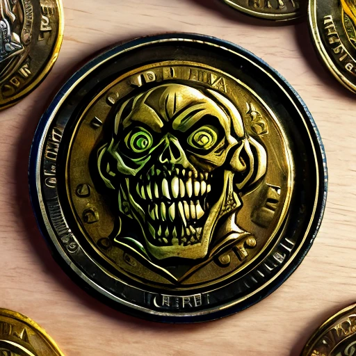 Zombie pattern on coin