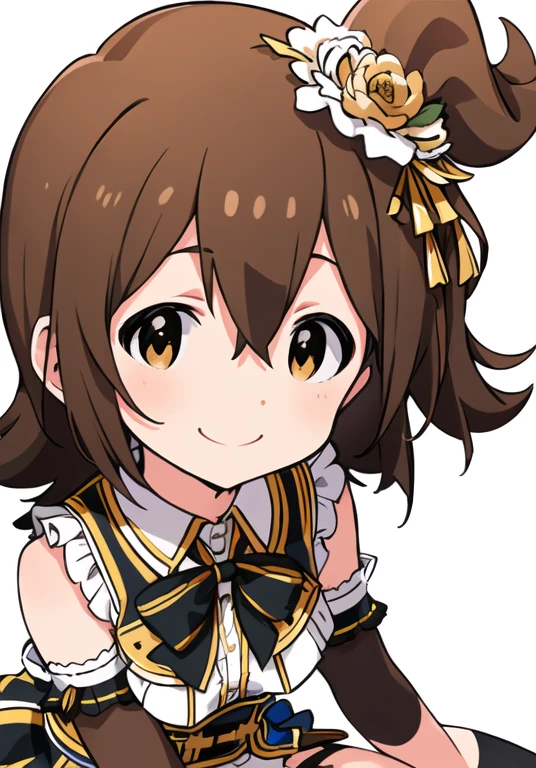 Mirai Kasuga (A million people live), (highest quality, 8k, masterpiece, Super detailed:1.2),
One girl, alone, Erotic Black Legwear, Garter Straps, Black knee socks, Small breasts, Captivating smile