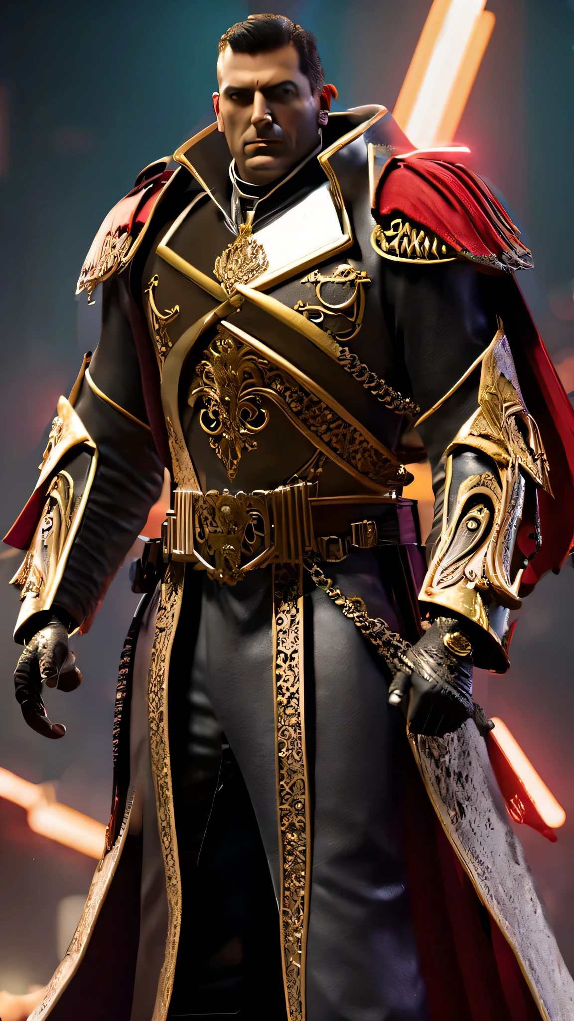 neon grim dark background