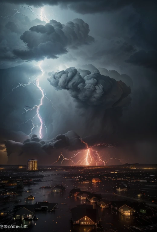 (best quality,4k,8k,highres,masterpiece:1.2),ultra-detailed,(realistic,photorealistic,photo-realistic:1.37),Hydrometerological Hazards,typhoon,flashflood,thunderstorm,flood,storm surge,the ,stormy sky,gathering dark clouds,violent winds,splashing rain,flooded streets,destructive waves,swirling currents,lightning strikes,frightening thunder,torrential rain,terrifying tornadoes,massive water surge,whirling winds,heavy downpour,devastating floodwaters,epicenter of disaster,chaotic scene of destruction,evacuation efforts in progress,people seeking shelter,flash of bright bolts of lightning,crackling electric bolts,fierce gusts of wind,raging storm,ominous atmosphere,majestic power of nature,unleashing its fury,destroying everything in its path,menacing presence in the air,impact of climate change,unpredictable weather patterns,vibrant colors,captivating hues,contrast of light and darkness,dramatic juxtaposition of orange and blue,rich palette of red and purple,striking visual composition,expressive brushstrokes,powerful contrast of warm and cool tones,intricate details and textures,diverse range of shades and gradients,illuminated by vibrant flashes of lightning,subtle nuances of color,dynamic lighting effects. make it in daylight