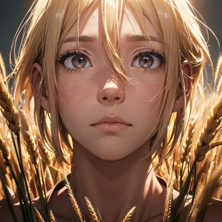 (masutepiece: 1.3), (max resolution: 1.2), (Ultra HDTV: 1.2), cinematographic light, 8K resolution, Detailed facial features of a humanoid figure resembling a farmer, detailed skin texture, admiring a vast field of wheat, realistic image,
A highly detailed humanoid figure dressed as a farmer, with an admiring gaze fixed on a expansive field of wheat, under the soft cinematographic light, displayed in a true-to-life image of 8K resolution, revealing every intricate detail of his facial features and weathered, textured skin.