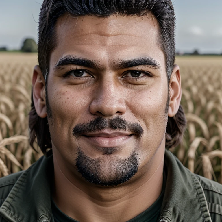 Um pato, corporo humano Maduro, vestindo roupas de fazendeiro, posando em um vasto campo de trigo, imagem realista, photorealistic, RAW, ultra-detailed, high resolution.

The mature duck, with a rich, human body, wearing farmer's clothes, stands in a vast wheat field, in a realistic, photorealistic image, RAW, with ultra-detailed, high resolution.