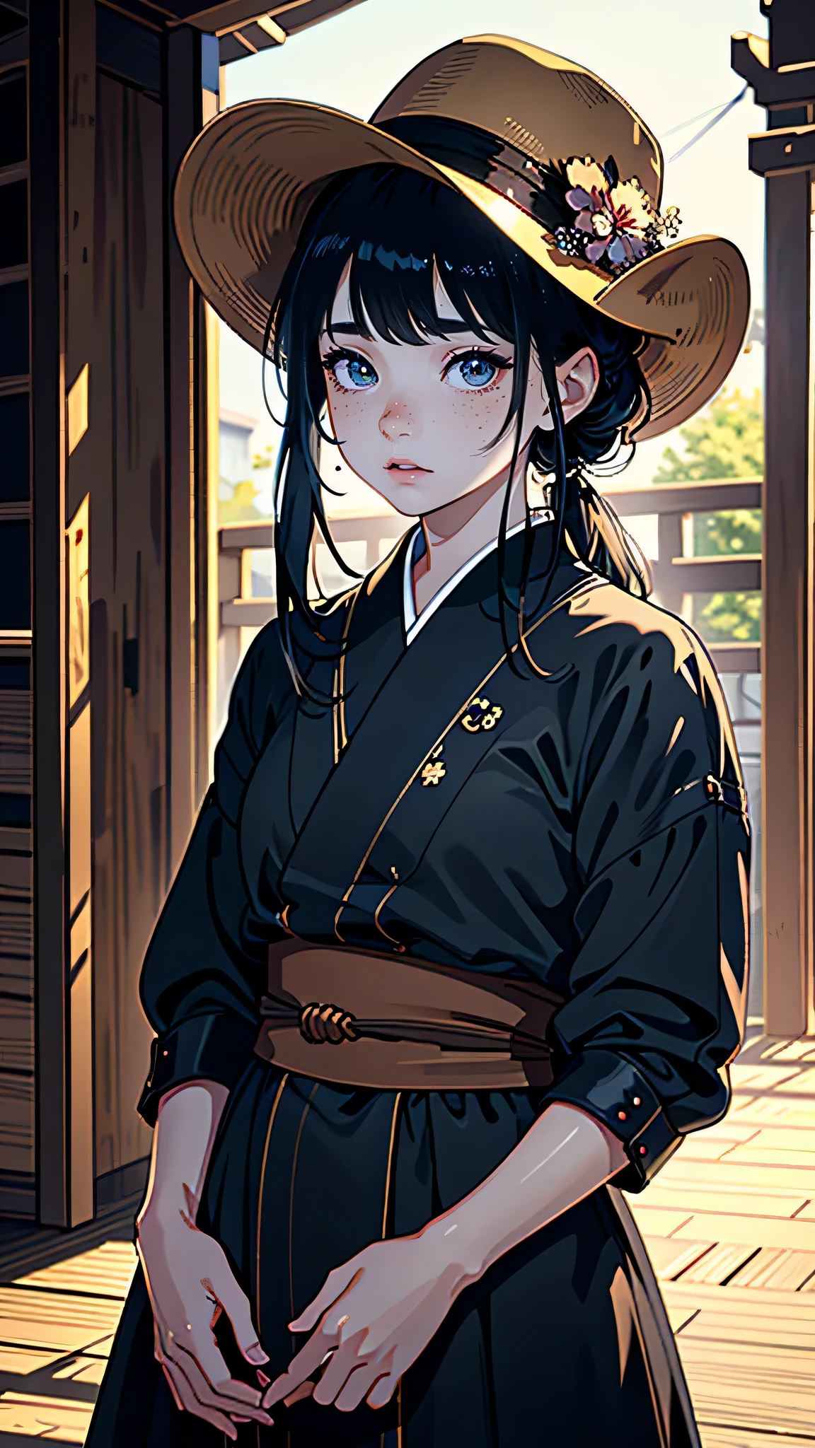masterpiece, highest quality, (Highly Detailed CG Unity 8K Wallpaper), (highest quality), (Best illustrations), (Best Shadow), Disorganized, Realistic lighting, (abyss), Beautiful subtle sparkle, art,Random Pause,,Cute freckles on the cheeks, Mole under the left eye,Cowboy Shot, Japanese Model, defenseless, Open your mouth,