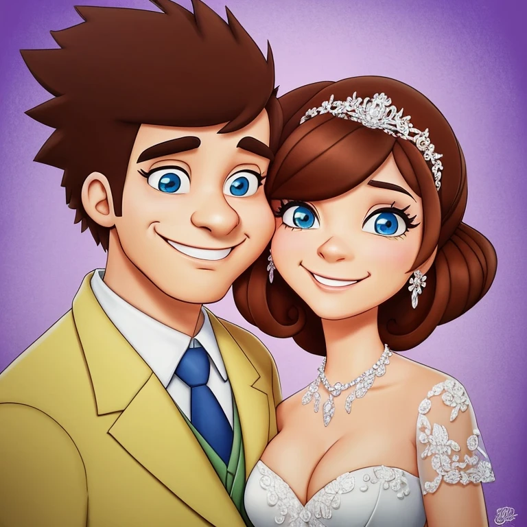 desenho digital, 4k, pixar, desenho animado of a bride and groom hugging each other, caricatura illustration, in desenho animado style, caricatura style, casamento, caricatura!!!, desenho animado digital art, digital art desenho animado, caricatura, caricatura, caricatura, desenho animado style illustration, casal feliz, desenho animado digital painting, desenho animado art, desenho animado artstyle, detalhe adicionado, desenho animadoish, desenho animado style, desenho animado portrait, desenho animado