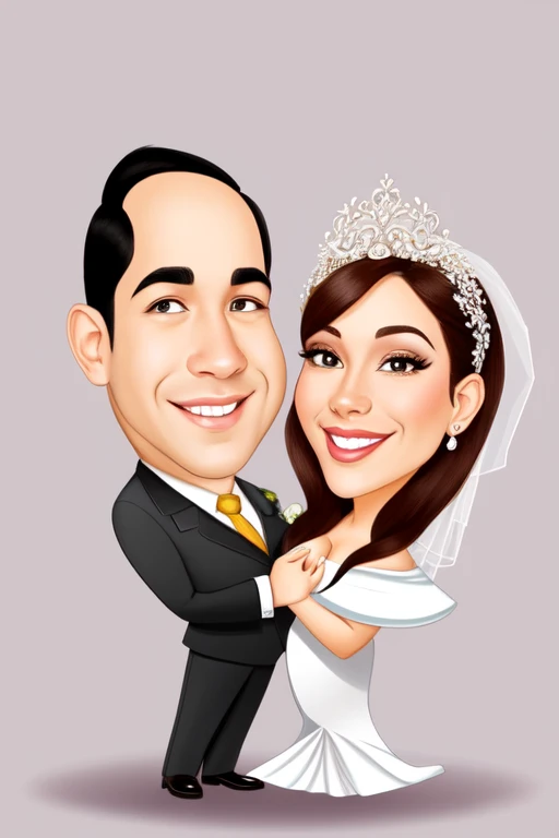 desenho digital, 4k, pixar, desenho animado of a bride and groom hugging each other, caricatura illustration, in desenho animado style, caricatura style, casamento, caricatura!!!, desenho animado digital art, digital art desenho animado, caricatura, caricatura, caricatura, desenho animado style illustration, casal feliz, desenho animado digital painting, desenho animado art, desenho animado artstyle, detalhe adicionado, desenho animadoish, desenho animado style, desenho animado portrait, desenho animado