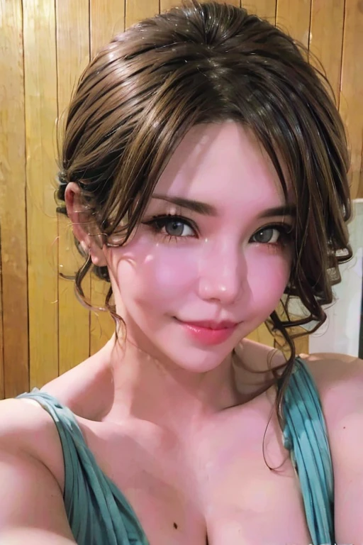 (best quality,16K,masterpiece),Photo realism,1 beautiful,30 years old,,
Very beautiful face,Realistic skin,きめdelicate skin,clear outline,Pixie cut,delicate skin,
Ecstasy expression,((gorgeous clothes)),Depiction of genitals,