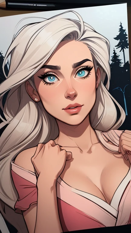 Personagem mulher ninja com marcas de guerras Imagem de desenho animado de uma mulher .cartoon style illustration, estilo de arte dos desenhos animados, estilo de arte dos desenhos animados, digital illustration style, design de personagens altamente detalhado, arte digital detalhada coragem, Forest fan art, Design de personagens de retrato, beautiful digital illustration, retrato de alta qualidade, Arte em quadrinhos, mulher jovem cabelo com transas lindas . Beautiful lined eyes Medium large bust and wonderful sexy clothes. image expression of sexual desire from the waist to the head illustration 