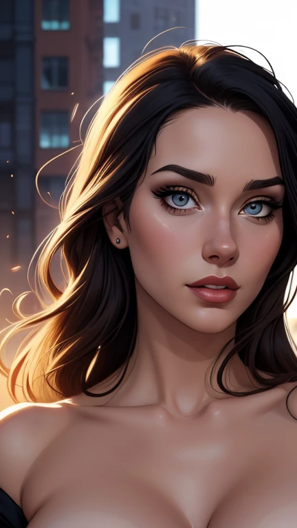 estilo de desenho (animado:1), mulher Imagem de desenho animado de uma mulher, Best Quality, Masterpiece, High Detail, Realistic, High Definition, Leanna Decker (film Star:1), black hair, (gold jewelry:1), Ancient, Night, nearly naked, Seduction, an erotic face, expressive face, beautiful Martian princess, detailed exotic eye makeup, detailed face, detailed skin, NSFW, garota super fofa, authoritarian would be facial expression, cartoon style illustration, estilo de arte dos desenhos animados, estilo de arte dos desenhos animados, digital illustration style, design de personagens altamente detalhado, arte digital detalhada fofa, City fan art, design de persona gem retrato, beautiful digital illustration, retrato de alta qualidade, arte em quadrinhos, retrato do design do personagem, white background Buso (without clothes:1) and (big breasts) female