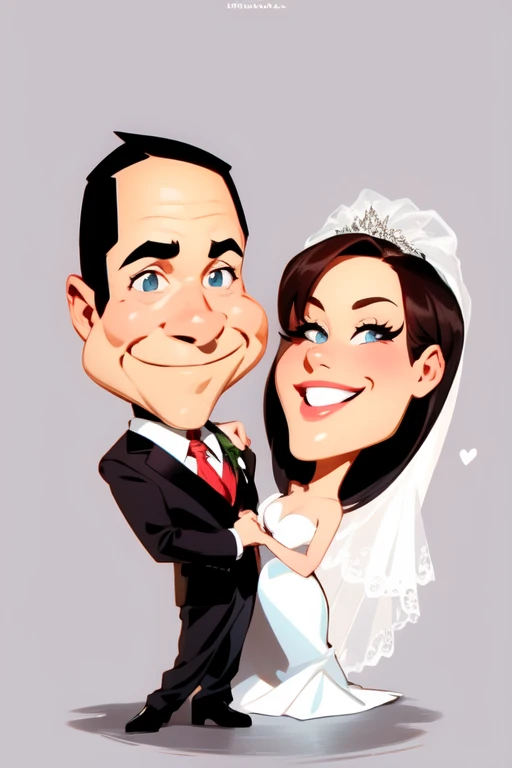 cartoon bride and groom holding hands and smiling, caricatura illustration, caricatura style, in estilo de desenho animado, caricatura!!!, caricatura, ARTE DE DESENHOS ANIMADOS, caricatura, estilo de desenho animado illustration, arte digital dos desenhos animados, caricatura, Retrato de desenho animado, desenho animado de arte digital, pintura digital de desenho animado, ARTE DE DESENHOS ANIMADOSstyle, Arte de pintura digital de desenho animado, desenho animado realista, cartoon illustration, estilo de desenho animado