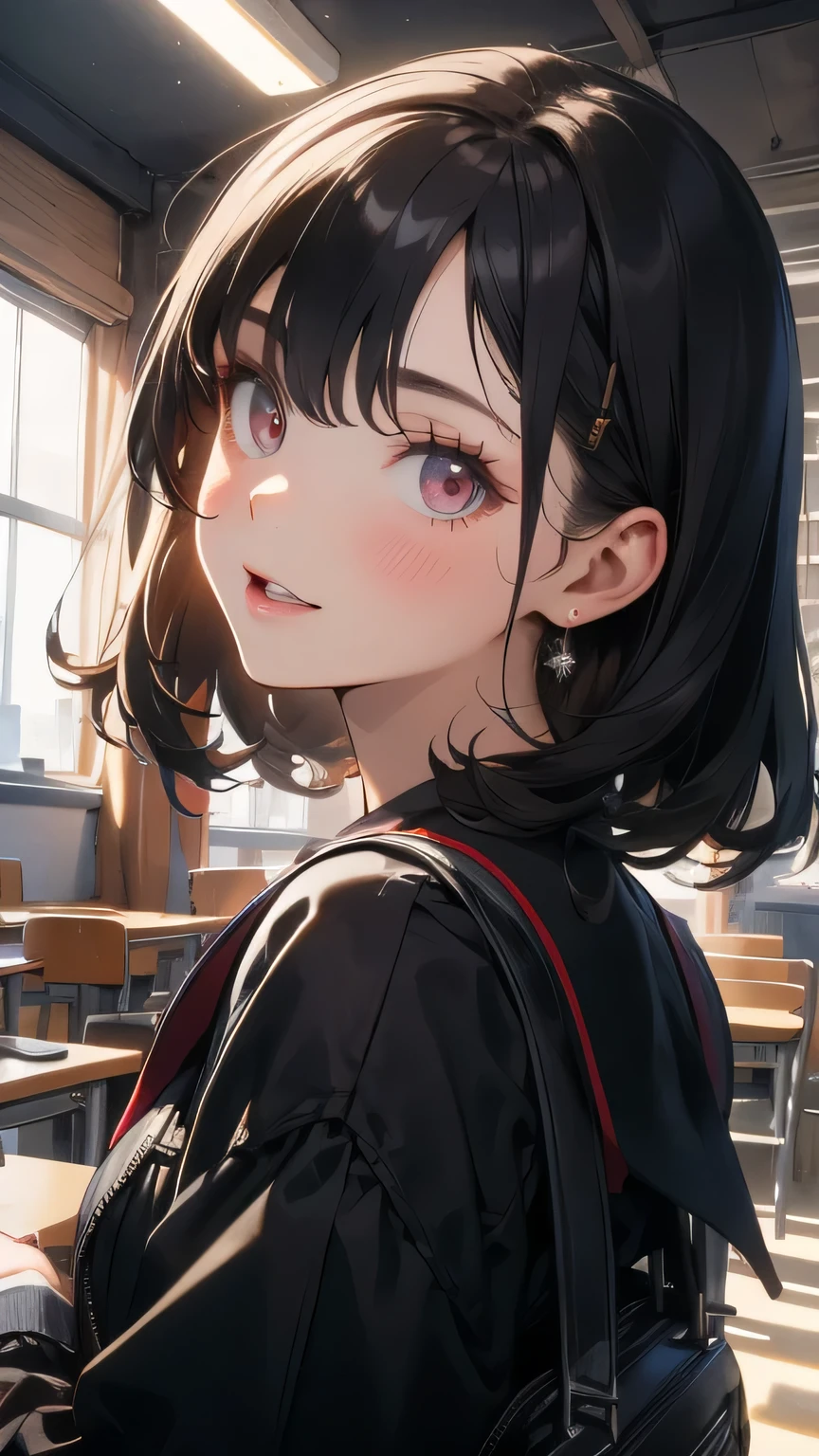 A once-in-a-millennium masterpiece, A photo you will never get again, Inexplicable high resolution, Female student, Ultra high definition eyes, It's funny