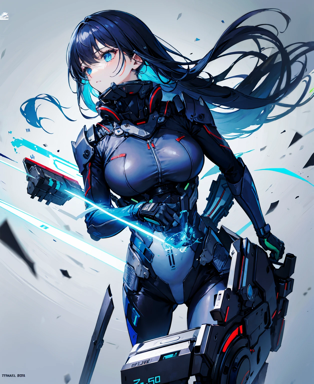 long、Combat Suit、Expressionless、Thick thighs
