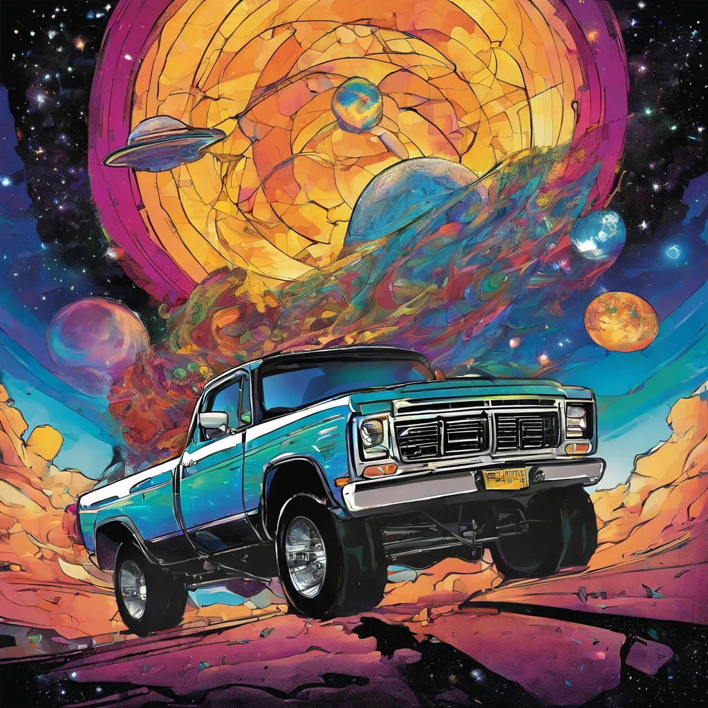 # The Super Truck

In the heart of the city, where neon lights dance,
There roared a mighty truck, a true marvel of chance.
Its wheels spun like galaxies, chrome gleaming bright,
A symphony of horsepower, under the moon's soft light.

## The Hood, a Cosmic Canvas

Upon its hood, a cosmic canvas unfurled,
Painted by stardust and dreams of the world.
Nebulas swirled, meteors streaked in flight,
As constellations whispered secrets through the night.

## Headlights, Twin Suns

Its headlights blazed like twin suns at dawn,
Guiding lost souls, weary travelers drawn.
Through interstellar highways, it cruised with grace,
A celestial chariot in this earthly space.

## Exhaust Pipes, Volcanic Vents

From its exhaust pipes, volcanic vents erupted,
Spewing cosmic flames, dreams uncorrupted.
The asphalt trembled, stars blinked in surprise,
As the super truck roared, defying the skies.

## Tires, Celestial Orbits

Each tire spun like a planet in orbit's embrace,
Leaving comet trails, a celestial race.
Gravity surrendered, time bent its knee,
For this super truck transcended reality.

## Tailgate, Portal to Adventure

And the tailgate? Ah, that was the key,
A portal to realms where imagination ran free.
Step aboard, dear traveler, buckle up tight,
For the super truck awaits, ready for flight.

So next time you glimpse a truck with cosmic flair,
Remember the legend of the sinister Lucifer super truck rare.
Decked out in wonder, fueled by dreams,
It roams the highways, where reality gleams.
