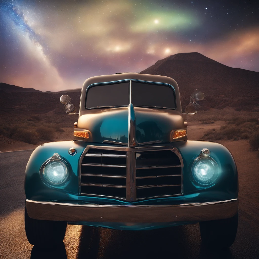 # The Super Truck
In the heart of the city, where neon lights dance,
There roared a mighty truck, a true marvel of chance.
Its wheels spun like galaxies, chrome gleaming bright,
A symphony of horsepower, under the moon's soft light.
## The Hood, a Cosmic Canvas
Upon its hood, a cosmic canvas unfurled,
Painted by stardust and dreams of the world.
Nebulas swirled, meteors streaked in flight,
As constellations whispered secrets through the night.
## Headlights, Twin Suns
Its headlights blazed like twin suns at dawn,
Guiding lost souls, weary travelers drawn.
Through interstellar highways, it cruised with grace,
A celestial chariot in this earthly space.
## Exhaust Pipes, Volcanic Vents
From its exhaust pipes, volcanic vents erupted,
Spewing cosmic flames, dreams uncorrupted.
The asphalt trembled, stars blinked in surprise,
As the super truck roared, defying the skies.
## Tires, Celestial Orbits
Each tire spun like a planet in orbit's embrace,
Leaving comet trails, a celestial race.
Gravity surrendered, time bent its knee,
For this super truck transcended reality.
## Tailgate, Portal to Adventure
And the tailgate? Ah, that was the key,
A portal to realms where imagination ran free.
Step aboard, dear traveler, buckle up tight,
For the super truck awaits, ready for flight.
So next time you glimpse a truck with cosmic flair,
Remember the legend of the sinister Lucifer super truck rare.
Decked out in wonder, fueled by dreams,
It roams the highways, where reality gleams.
