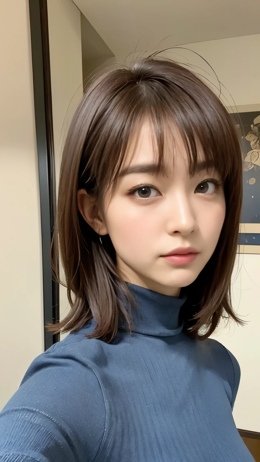 masterpiece、1. Beautiful Girls、 (reality: 1.4), Japanese、Asian Beauty、Super beautiful、Beautiful Skin、thin、(超reality的な)、(High resolution)、(8K)、(very detailed)、(Detailed and beautiful eyes)、(Very detailed)、Big eyes、Brown eyes、Long eyelashes、Detailed face、gloss lip,Bright lighting、Professional Lighting、Looking at the camera、(masterpiece:1.2), Ultra-detailed, 超High resolution, (reality的な, photo reality的な:1.37), High-definition RAW color photos, Professional photos, Very delicate and beautiful, Very detailed, finely, Huge file sizes, Very detailed beautiful girl, Very detailed face, Very detailed eyes, Very detailed skin, Very detailed nose, Very detailed mouth, Perfect Anatomy, Very detailed背景, (highest quality,4k,8K,High resolution,masterpiece:1.2),Very detailed,(reality的な,photoreality的な,photo-reality的な:1.37),Full body portrait,1 girl, perfect hourglass illustration, Exquisite Function, Mystical Eyes, White turtleneck, Black rose embroidery, shy, Black hair straight, Looking at the audience, big breasts, Depth of written border, Cowboy Shot,High-definition images、Narrow waist,Denim pants,skinny pants,