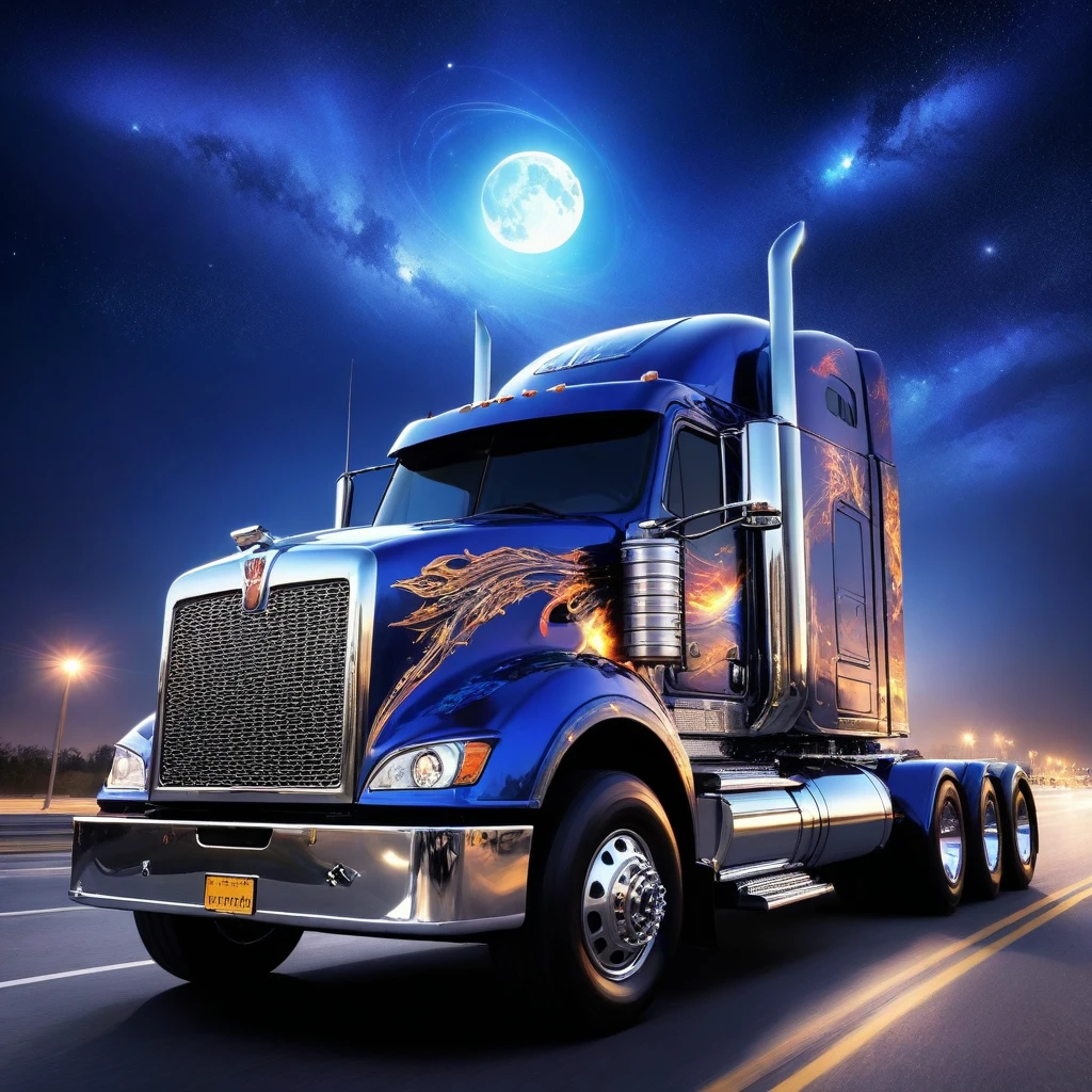 # The Super SinisterTruck

In the heart of the city, where neon lights dance,
There roared a mighty truck, a true marvel of chance.# The Super Truck

In the heart of the city, where neon lights dance,
There roared a mighty truck, a true marvel of chance.
Its wheels spun like galaxies, chrome gleaming bright,
A symphony of horsepower, under the moon's soft light.

## The Hood, a Cosmic Canvas

Upon its hood, a cosmic canvas unfurled,
Painted by stardust and dreams of the world.
Nebulas swirled, meteors streaked in flight,
As constellations whispered secrets through the night.

## Headlights, Twin Suns

Its he
Its wheels spun like galaxies, chrome gleaming bright,
A symphony of horsepower, under the moon's soft light.

## The Hood, a Cosmic Canvas

Upon its hood, a cosmic canvas unfurled,
Painted by stardust and dreams of the world.
Nebulas swirled, meteors streaked in flight,
As constellations whispered secrets through the night.

## Headlights, Twin Suns

Its headlights blazed like twin suns at dawn,
Guiding lost souls, weary travelers drawn.
Through interstellar highways, it cruised with grace,
A celestial chariot in this earthly space.

## Exhaust Pipes, Volcanic Vents

From its exhaust pipes, volcanic vents erupted,
Spewing cosmic flames, dreams uncorrupted.
The asphalt trembled, stars blinked in surprise,
As the super sinister truck roared, defying the skies.

## Tires, Celestial Orbits

Each tire spun like a planet in orbit's embrace,
Leaving comet trails, a celestial race.
Gravity surrendered, time bent its knee,
For this super truck transcended reality.

## Tailgate, Portal to Adventure

And the tailgate? Ah, that was the key,
A portal to realms where imagination ran free.
Step aboard, dear traveler, buckle up tight,
For the super truck awaits, ready for flight.

So next time you glimpse a truck with cosmic flair,
Remember the legend of the sinister Lucifer super truck rare.
Decked out in wonder, fueled by dreams,
It roams the highways, where reality gleams.
