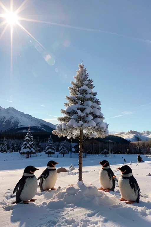 Knitting penguins planted marshmallow trees in the light of a multilingual sun.
