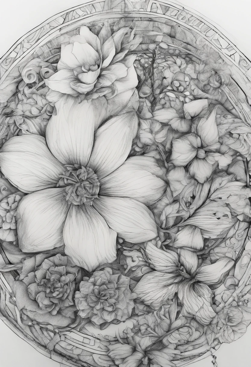 Field with beautiful flowers (close-up cleavage), meditate, Zazen, A meditative (Chinese landscape painting), (ink and watercolor painting), (8k wallpaper), (Light and Shadow Effect), rendering by octane, White balance design, Extremely detailed image representation, Wide angles, depth of fields, masterpiece, realistic, beautifully portrayed, a detailed, accurate, Masterpieces, masterpiece”