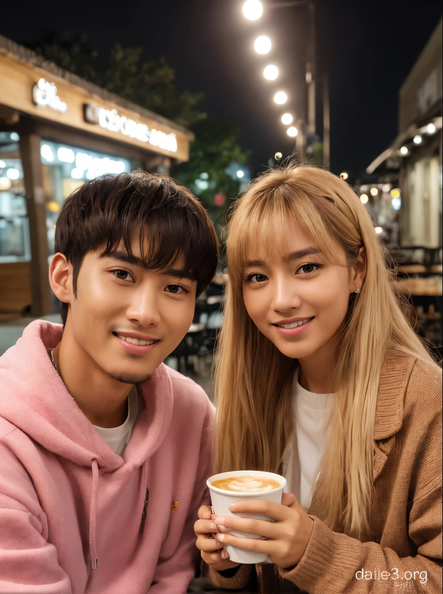 There are two people who are posing for a picture with a glass, com cabelos longos brancos, pixivs e junji ito, O corte Hime, Ulzzang, com longos cabelos brancos, com ela longa, pose de casal, branco hime corte penteado, longos cabelos brancos e franja, Nixeu e Sakimichan, com preto, com franja