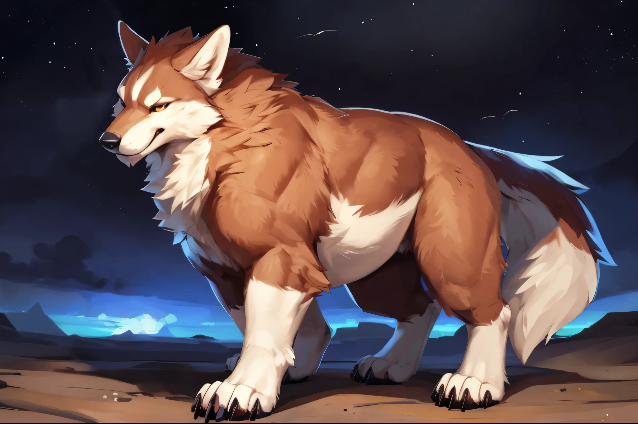 gray tall wolf、gray fur wolf、wolf face and body、massive、lower abdomen swollen with fat、Abdomen swollen to a huge size as if pregnant、Abdomen about to burst、silver mane、Belly so hairy that you can't see the skin、large amount of pubic hair、Hair around the navel、Overflowing armpit hair、golden eyes、huge bulge in the crotch、Crotch about to burst、A large amount of drool overflowing from the mouth、lying down pose、butt touching the floor、Composition looking down from above、drenched whole body、a large amount of spilled milk、very large amount of white slime、angry look、A white loincloth that is about to be taken off、gold necklace、jewelry bangles、decorative armor、Huge penis outline、Temple Background、sparkling effect