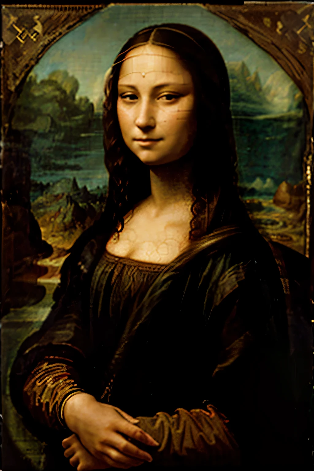 Male Mona Lisa, Da Vinci style