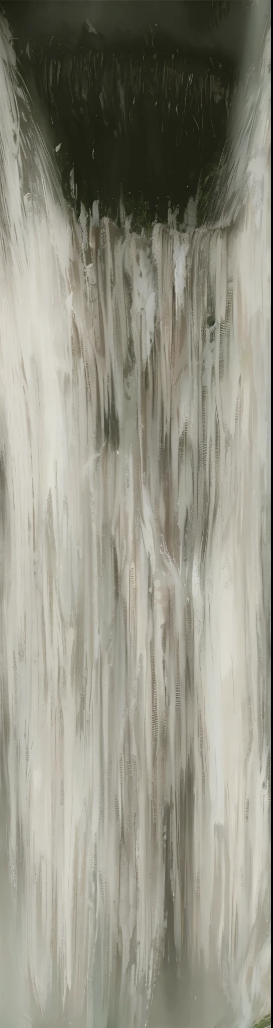The water in the sluice falls down the slope and becomes a torrent. At first it is a deep green color, but when the current is strong it turns white.
