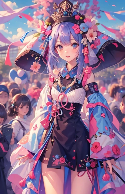 ((highest quality)), ((masterpiece)), (Get used to it), Perfect Face , beautiful girl , Summer festival ,