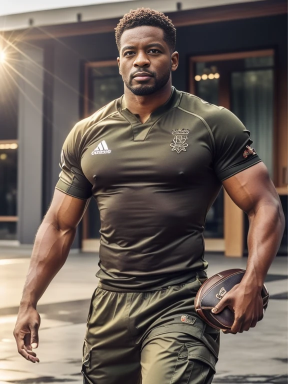Crie uma ((fotografia realista)) de um lindo (homem de 45 anos), homem (castanho claro com cabelo militar curto), homem com (corpo definido), (((wearing cargo pants and a t-shirt))), ((roupa casual)), de alta qualidade, (qualidade intrincada), (detalhes intrincados), (destaque o homem no centro da foto), em uma (pose sexy e masculina), use uma ((luz intensa difusa sem sombras)), rosto perfeitamente iluminado, foco nos olhos brilhantes e cor de mel, Highlight the big natural lips and nariz grande, use a melhor qualidade: nariz grande, chromatic aberration abuse, UHigh definition, retina, obra de arte, preciso, (((Anatomicamente Correto))), pele texturizada, super detalhe, detalhes altos, alta qualidade, premiado, melhor qualidade, high resolution, 1080P, High definition, 4K, 8k, 16k --q 5