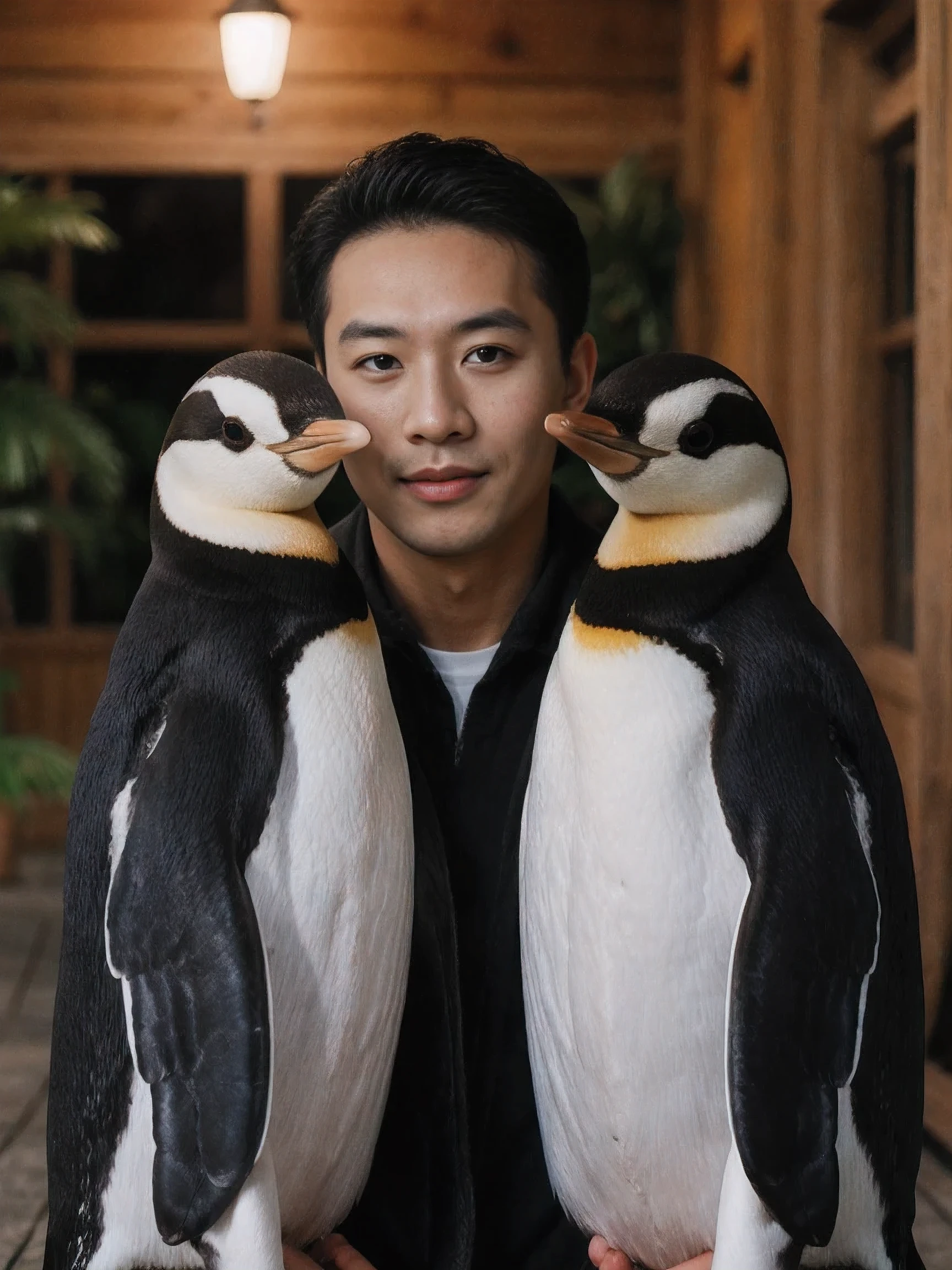 Amateur Photography posted to facebook ,Fujifilm XT3, Canon R5, Handsome men , zoo , Watch the penguins