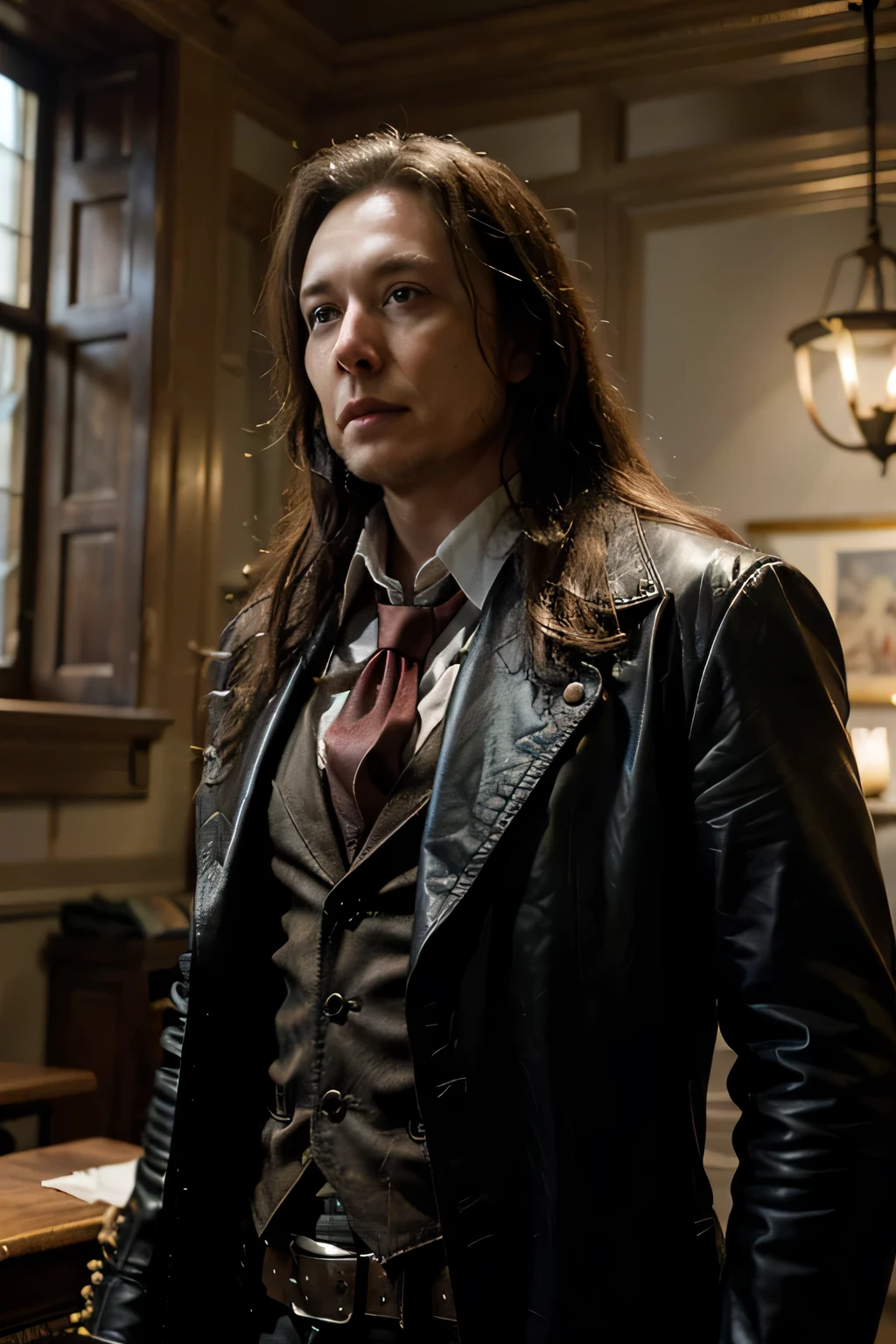 Elon Musk, como Van Helsing, is portrayed as a fearless and legendary hunter, Known for his courage and determination in facing seemingly impossible challenges. Assim como Van Helsing, Musk is seen as a mysterious and enigmatic man, always looking for innovative solutions to complex problems. He is equipped with a sharp mind and an unwavering determination, willing to face obstacles and adversities with a penetrating and determined look. Musk, assim como Van Helsing, is portrayed as a solitary and visionary hero, whose mission is to propel humanity towards a better and more sustainable future, challenging conventions and constantly seeking new frontiers.