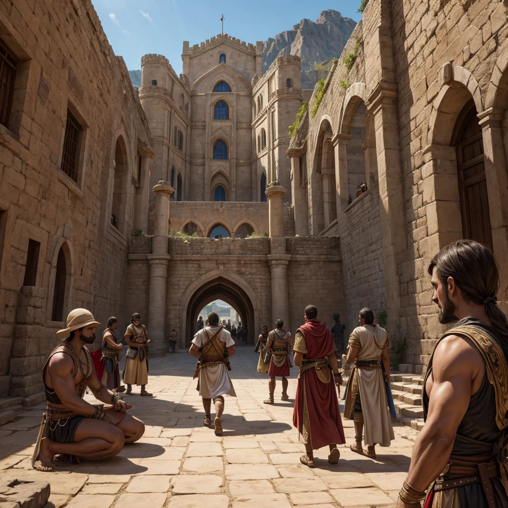 The Reuven Empire is a majestic kingdom with a grand stone castle as its centerpiece. The citizens of this kingdom are known for their skills in making spices that infuse the air with a distinct aroma. Though the land is dry, it is not a desert, and the people have adapted to this biome by developing a unique way of life. However, due to the presence of numerous thieves, assassins, and bounty hunters, visitors to the kingdom are advised to watch their belongings. Their tradition centers around gladiators. The kingdom boasts large arenas that can accommodate a huge crowd of people.