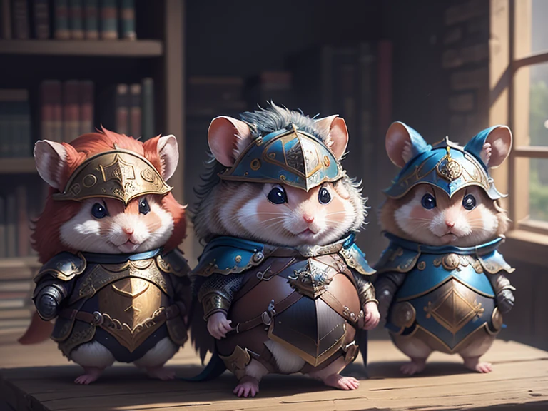 Hamster knight, Meisterwerk, Best quality, Super Detail,4k,((Ultra quality)), ((masterpiece)),