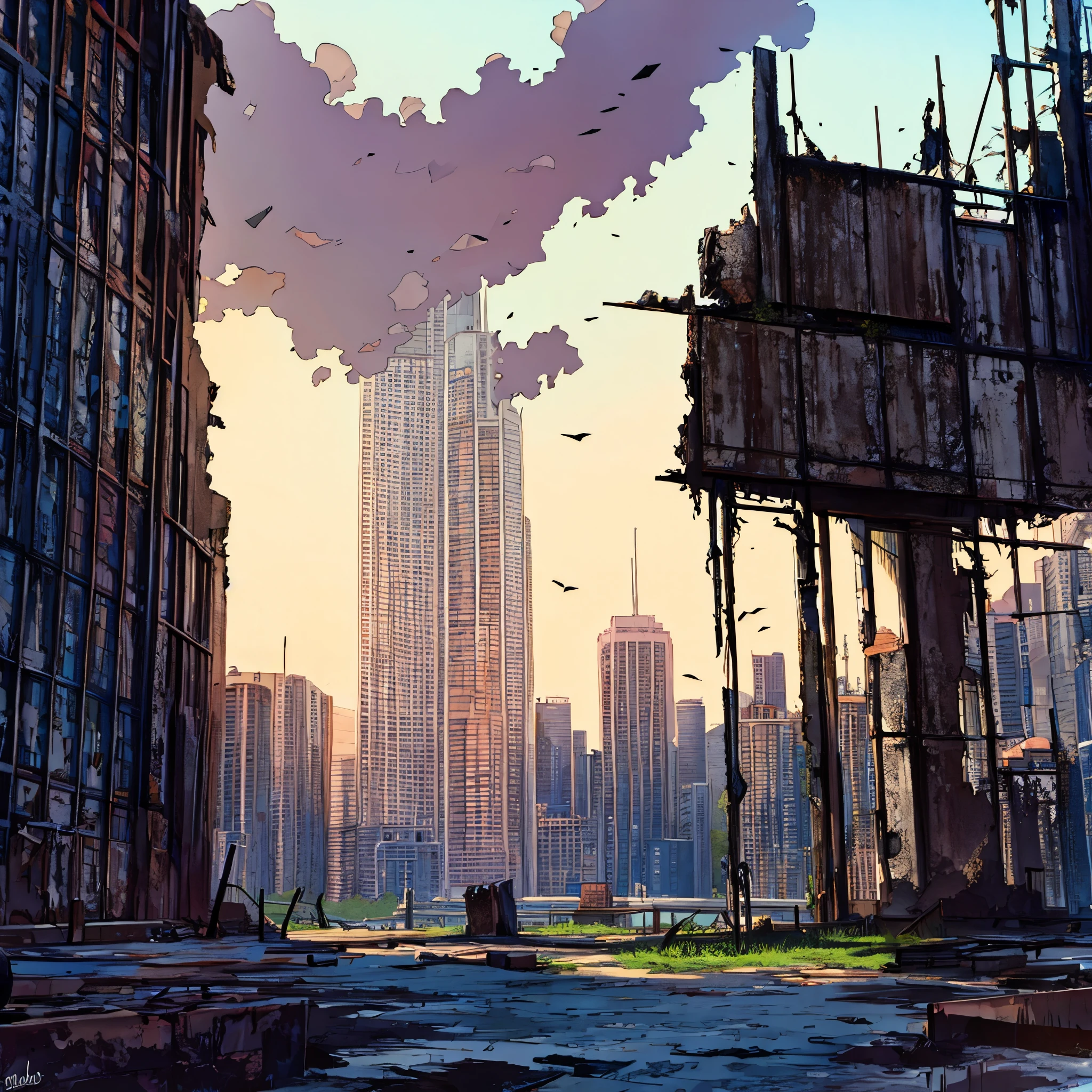 ruined city