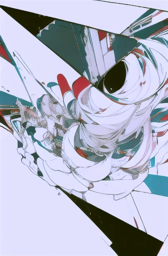 leaning front with hands out in the air,girl from upper view、high school girl、(masterpiece, highest quality, official art:1.2), (flat color:1.5),(colorful),looking at the viewer,1 girl,alone, white background, ,(2D:1.5) ,