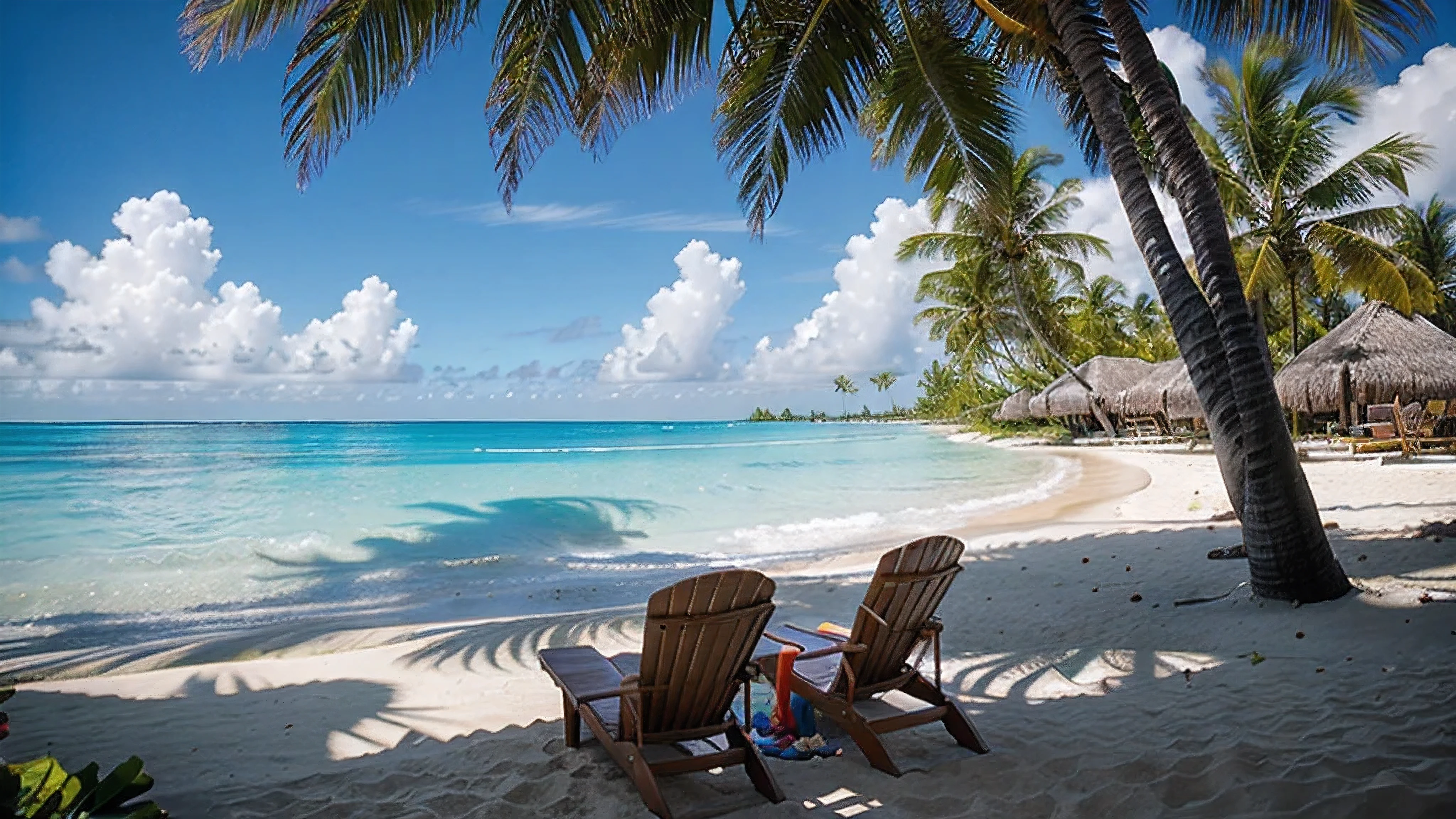 tahiti, fiji, 2 beach chairs, light waves, bahamas, bimini