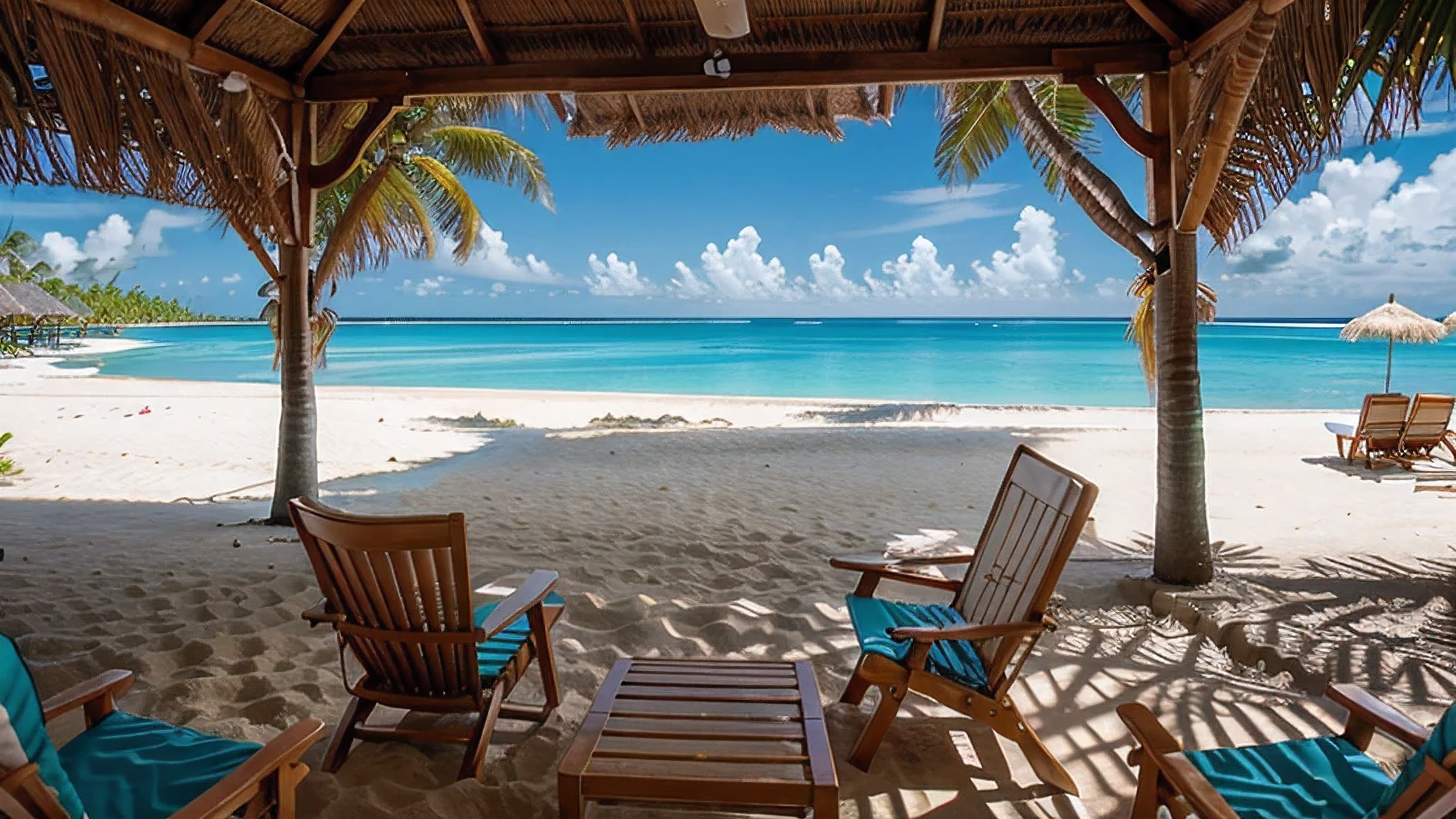 tahiti, fiji, 2 beach chairs, light waves, bahamas, bimini