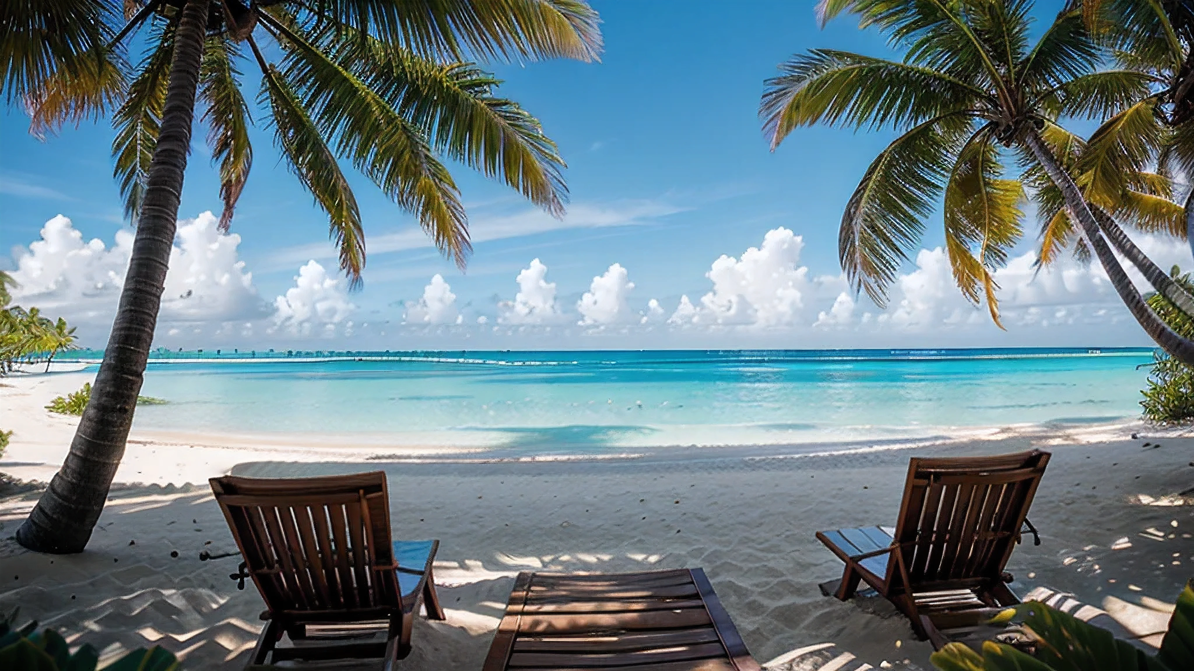 tahiti, fiji, 2 beach chairs, light waves, bahamas, bimini