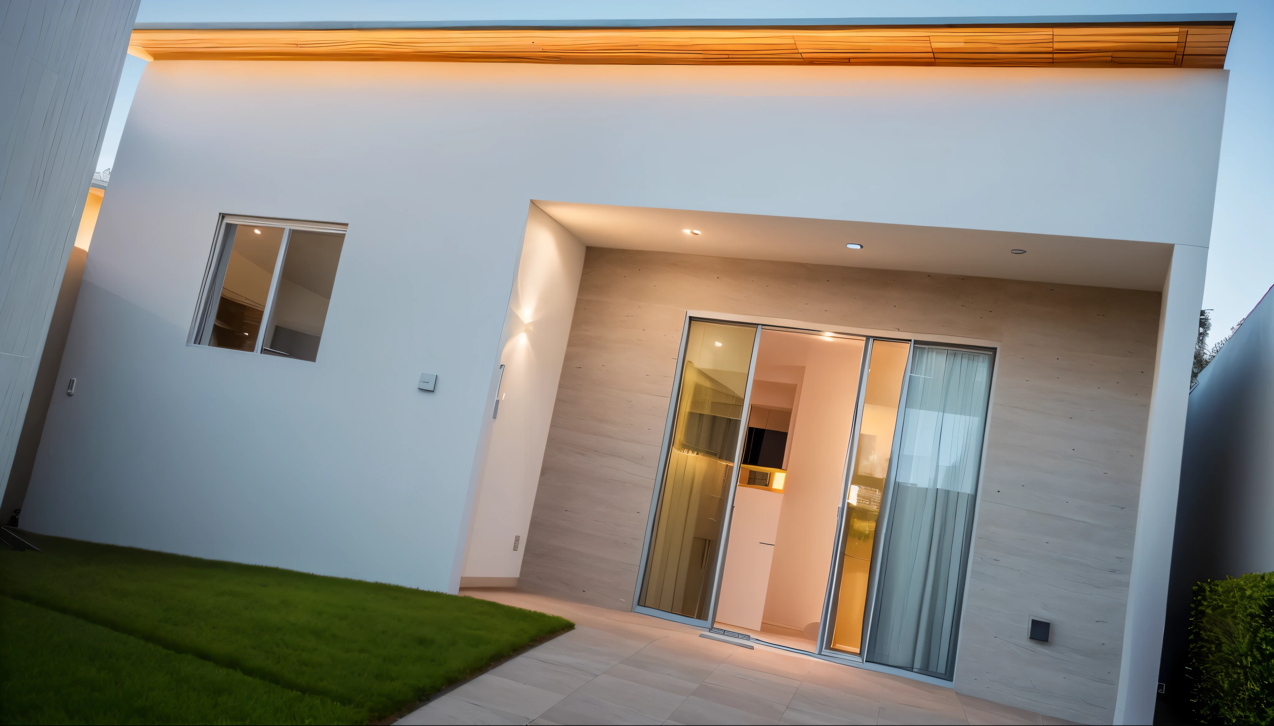 Estilo arquitetonico moderno com bastante luxo e requinte