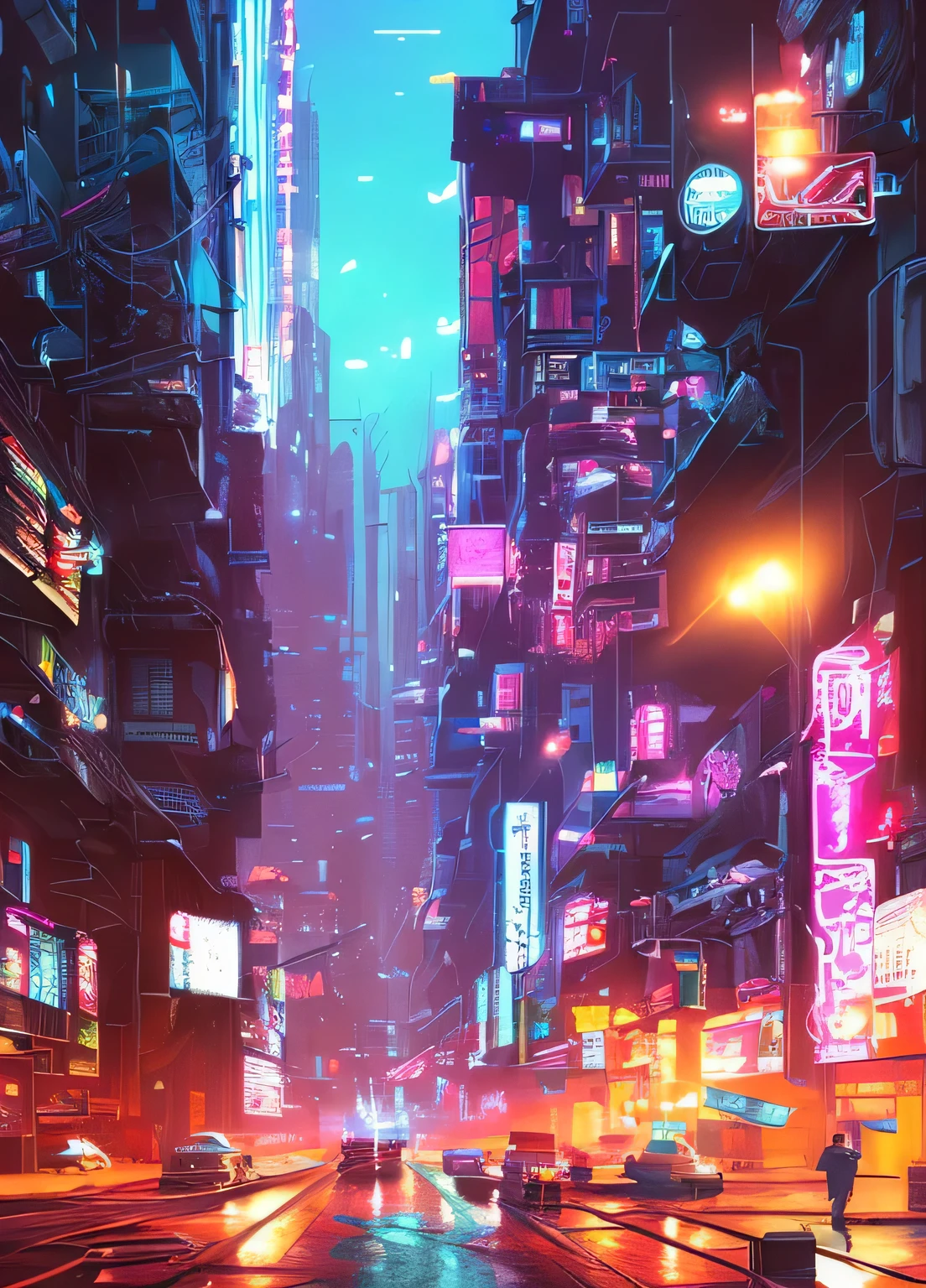 (artistic photograph of a cyberpunk),full-body shot, Center, (Very detailed:1.2), (Intricate neon slums in the background:1.1), Ultra Detailed, (Soft lighting:1.2), High resolution, Film particles.masterpiece, best quality, (Extremely detailed CG unified 8k wallpaper), (best quality), (Best Illustration), (The best shadow), Ridiculous, Realistic lighting, (abyss), Beautiful and detailed light, Petermore's artwork,