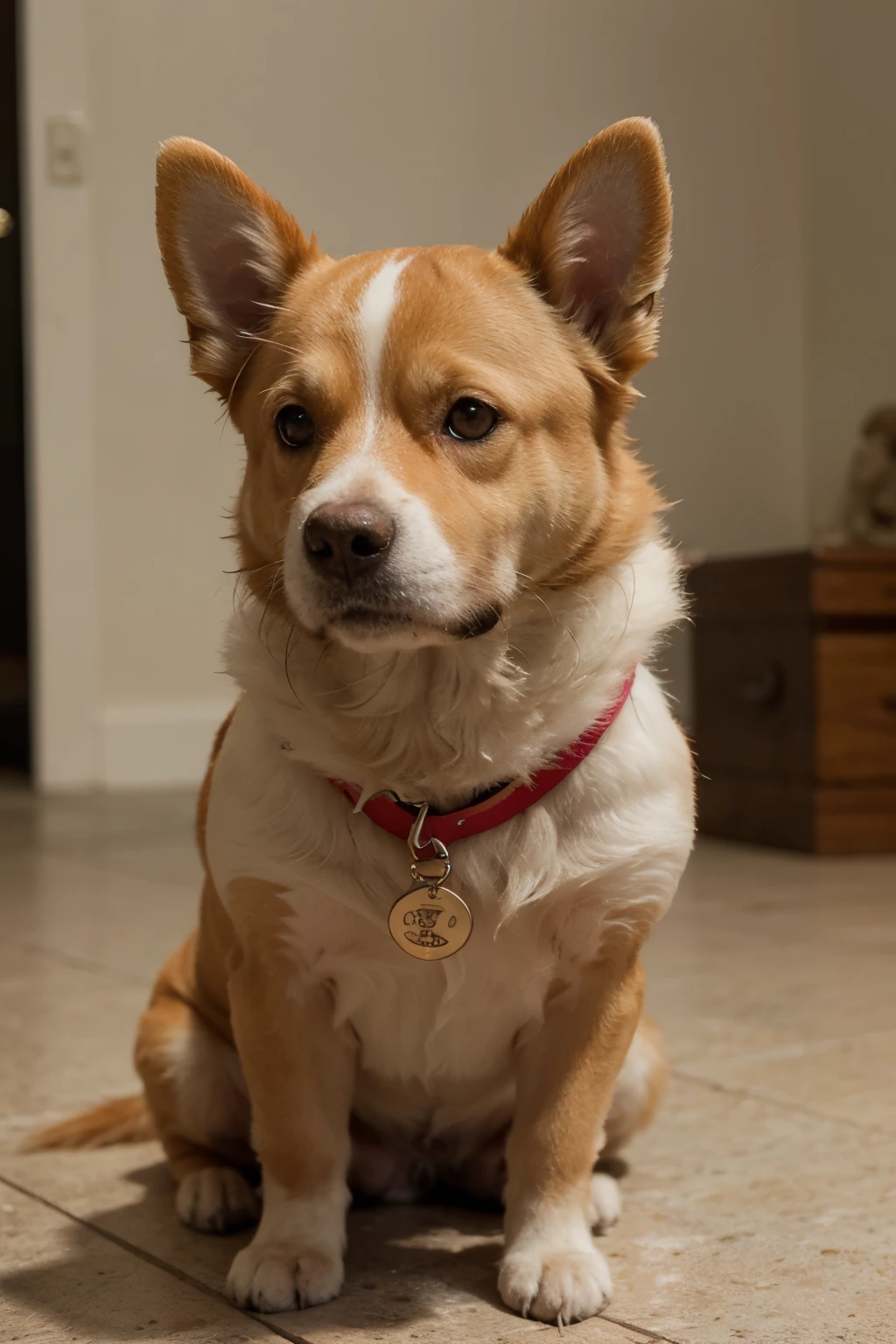 tough cartoon dog