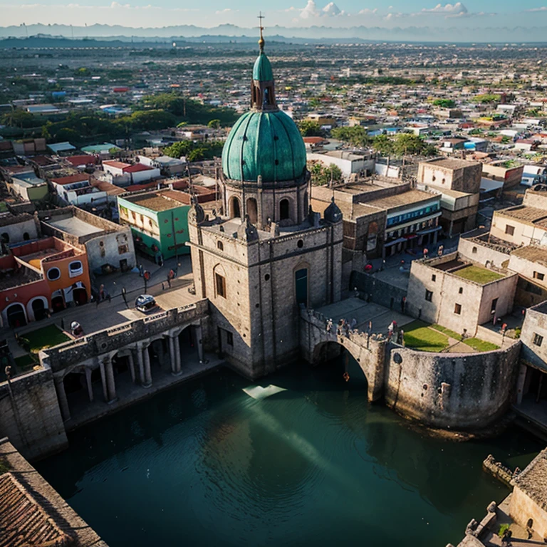 Image of animated magical town of Mexico