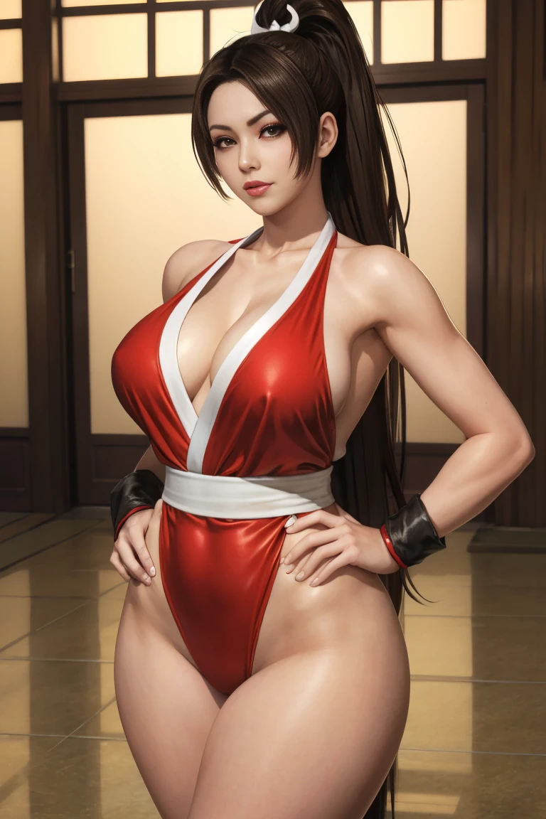 Mai Shiranui firm body perfect breasts swimsuit 