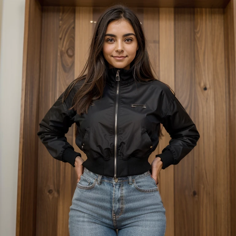 ((Mejor calidad)), ((Obra maestra)), (detallado, excepcional), cara perfecta, cara sin manchas, Obra maestra, Belleza radiana, ropa interior Negra, ((Chaqueta suave y fina)), Negra_Bien, ((Chaqueta con cuello alto y mangas largas)), Negras_chaqueta_interior, (Sonrisa deslumbrada), mirando al espectador.
(Mejor calidad, Ultra detallada, Maestra obra, Belleza radiana, Cara perfecta, Cara sin imperfecciones, Maestra ob