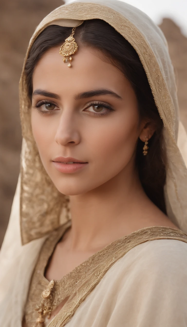 In the 11th century, a figure emerges in the Islamic history of Yemen, becoming an unforgettable leader. Meet Arwa al-Sulayhi. 32k uhd 5d ultra realistic cimenatic image, panoramic view.