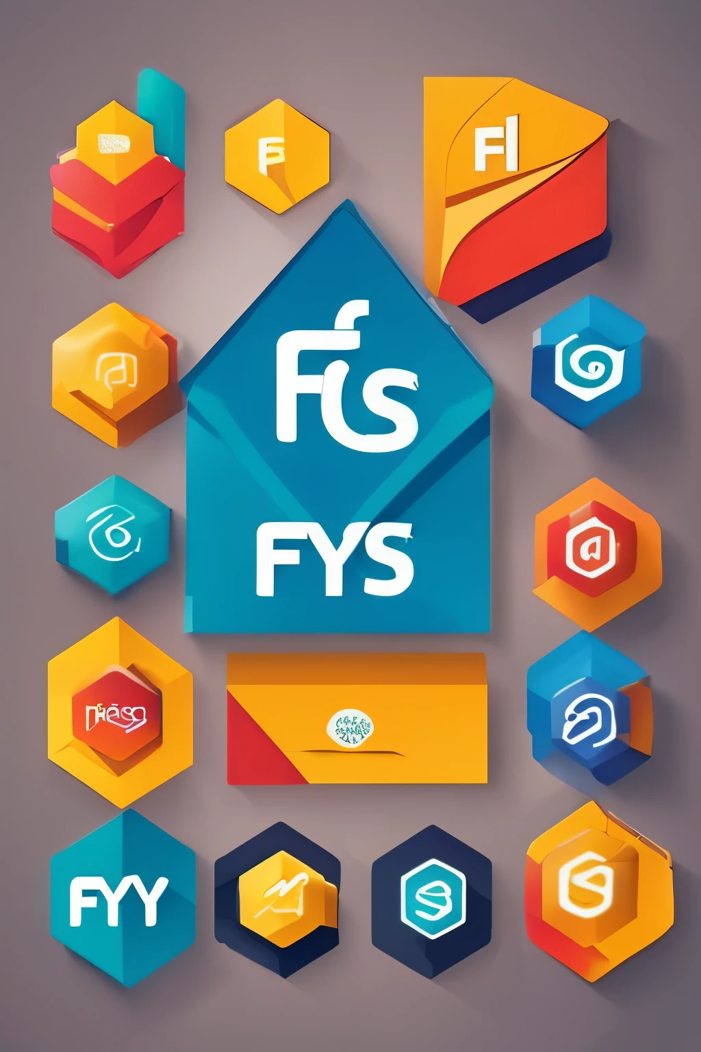 Create a logo with the word "FYS".
Requirements:
The logo must be simple and elegant.
Use a modern and readable font.
Explore letter stylization to create a unique visual identity.
The background color should be blue, and the color of the word "FYS" should be gold.
Please generate a high-resolution logo image suitable for use on a variety of branding materials such as documents, websites and social media.