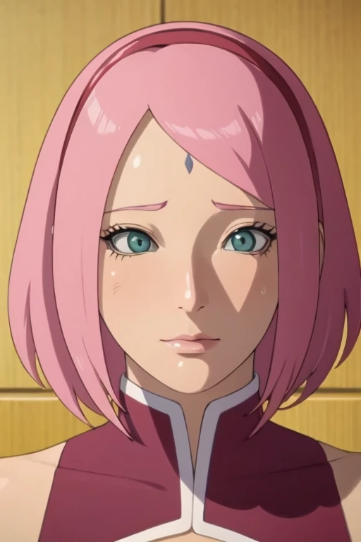 obra de arte, penis face, Penis on face, huge penis, sem censura, sakura, Sakura Haruno, admiration penis BREAK pink hair, cabelo curto, olhos verdes, nu, nu, seios grandes, ((Penis on face, huge penis, penis face, admiration penis BREAK pink hair)), 