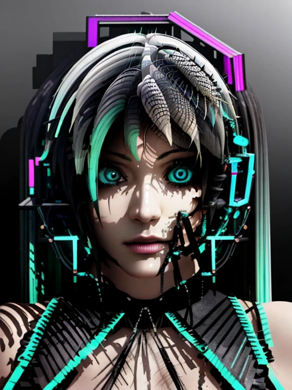 Anime, Girl, (((1girl))), (((Waifu, VOCALOID, Miku Hatsune Waifu))), What(((Long Hair, Twintails Hair))), ((Cyan Eyes eyes:1.3, Upturned Eyes: 1, Perfect Eyes, Beautiful Detailed Eyes, Gradient eyes: 1, Finely Detailed Beautiful Eyes: 1, Symmetrical Eyes: 1, Big Highlight On Eyes: 1.2)), (Detailed Body, (Detailed Face)), Face Close-up, Facing Front, Facing Camera, Young, (Best Quality), Shirt, Loose Skirt, Modest Clothing, Skin Covered, High Resolution, Sharp Focus, Ultra Detailed, Extremely Detailed, Extremely High Quality Artwork, (Realistic, Photorealistic: 1.37), 8k_Wallpaper, (Extremely Detailed CG 8k), (Very Fine 8K CG), ((Hyper Super Ultra Detailed Perfect Piece)), (((Flawlessmasterpiece))), Illustration, Vibrant Colors, (Intricate), High Contrast, Selective Lighting, Double Exposure, HDR (High Dynamic Range), Post-processing, Background Blur, Inky Shadows, Darker Shadows, Thick Shadows, High Quality Shadows, high detail, realistic, Cinematic Light, sidelighting, Lens Flare, Ray tracing, sharp focus,