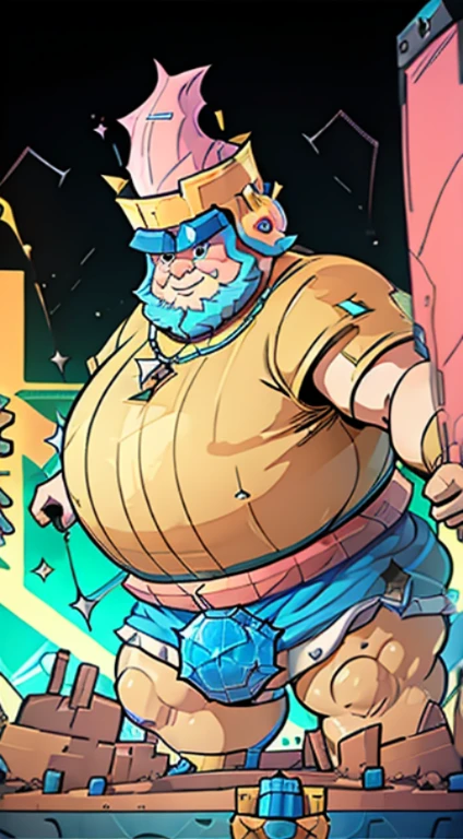 (((A giant electric and fat character from the super game Cell Clash Royale)))