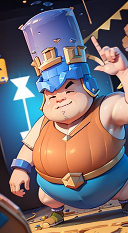 (((A giant electric and fat character from the super game Cell Clash Royale)))