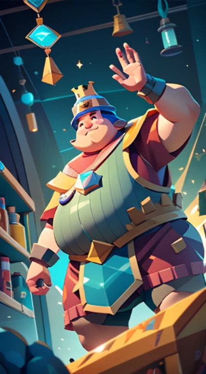 (((A giant electric and fat character from the super game Cell Clash Royale)))