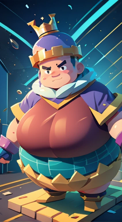 (((A giant electric and fat character from the super game Cell Clash Royale)))